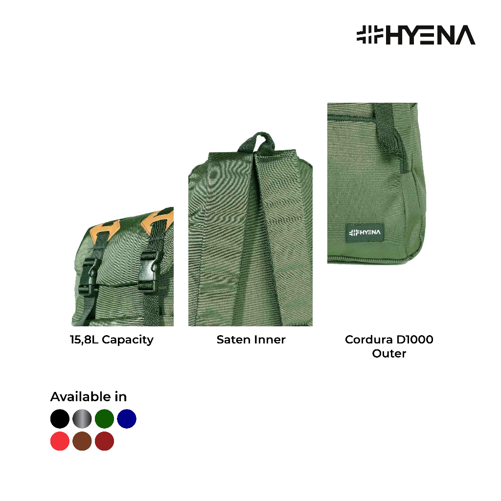 Backpack Pria Wanita HYENA Ukuran Besar Ada Slot Laptop Fashion Korea - HYBRAND AF82