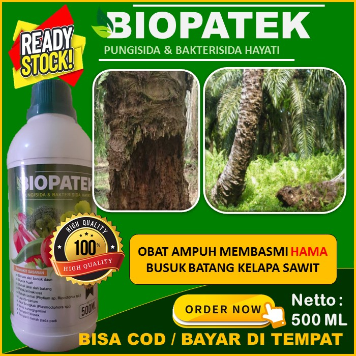 Cod langsung kirim Biopatek Fungisida & Bakterisida Hayati 500 Ml Pupuk Cair Terbaik Mengatasi busuk