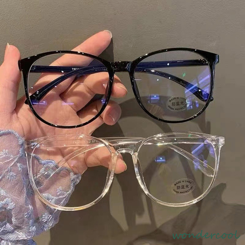 Kacamata Transparan Anti-biru Plastik Bingkai Kacamata Anti-ultraviolet-Won