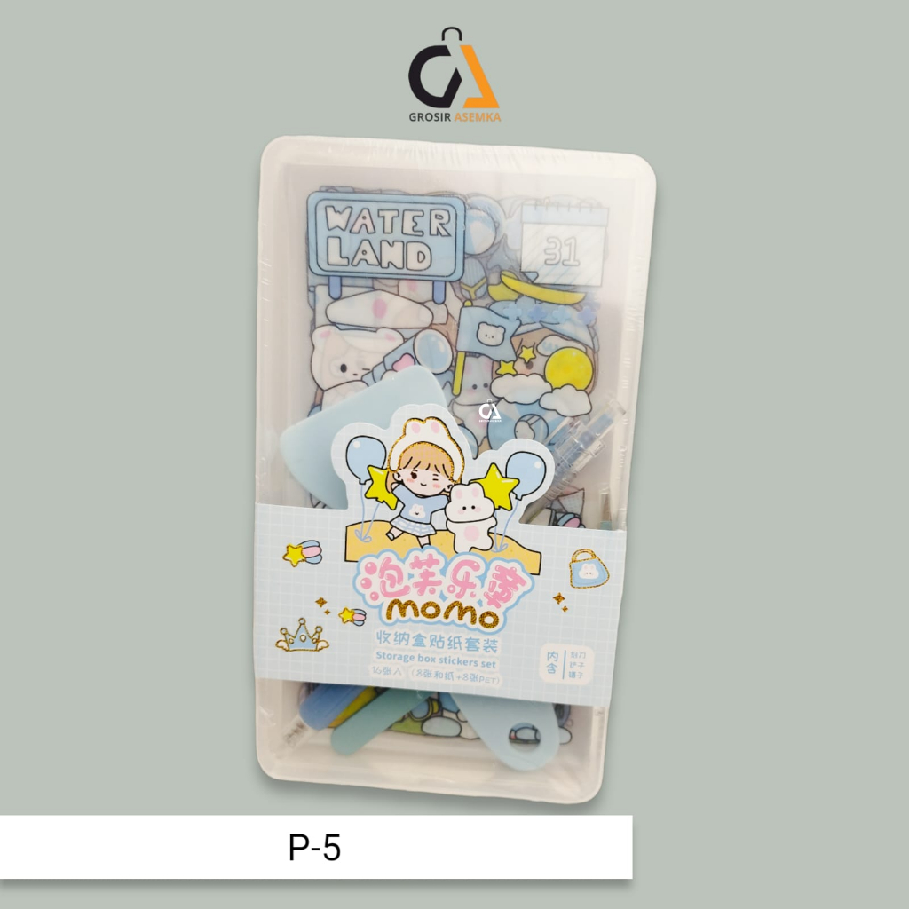 Stiker MOMO Set Spatula Alat Stiker Tangan Dengan Pinset Pisau Sekop Ukir Untuk Dekorasi Scrapbook Sticker Tool Set 19 Pcs