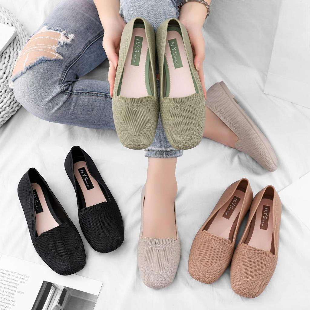 Sepatu Wanita Model Terbaru 2021/Flat Shoes Karet Jelly HYs New 767/Balet / Sandal Jelly Flat Import PRINCES 767