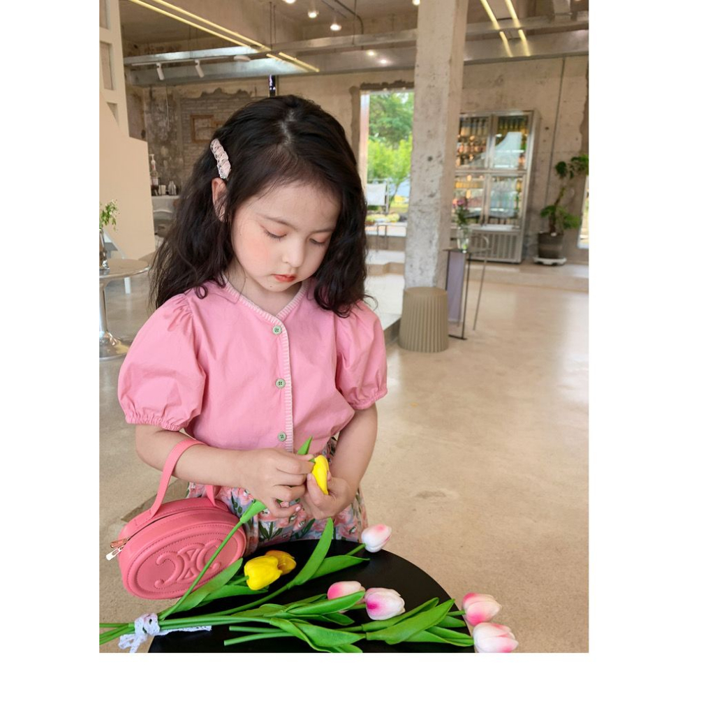 Setelan Anak Perempuan Rok Motif Orchid Flowers