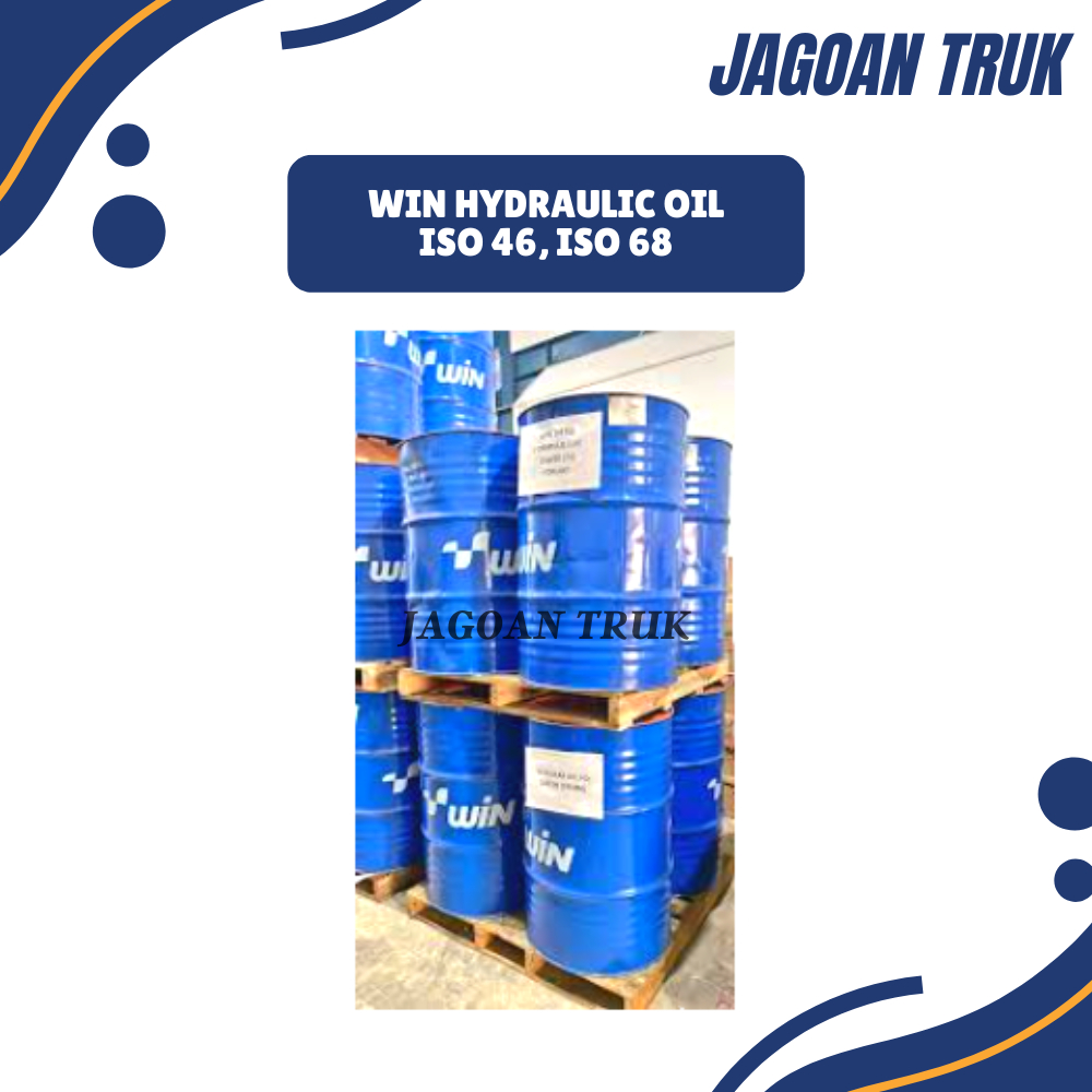 Oli Win hydraulic oil ISO 46, ISO 68 Oli win hidrolik 200Liter