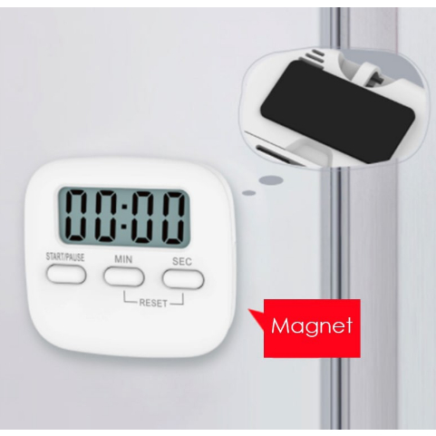 Digital Kitchen Timer / Timer Stopwatch Alarm Layar Besar LED