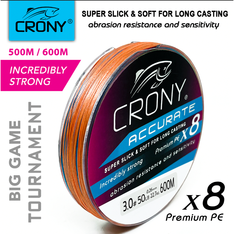 Senar Pe X8 Crony Accurate 500M 600M