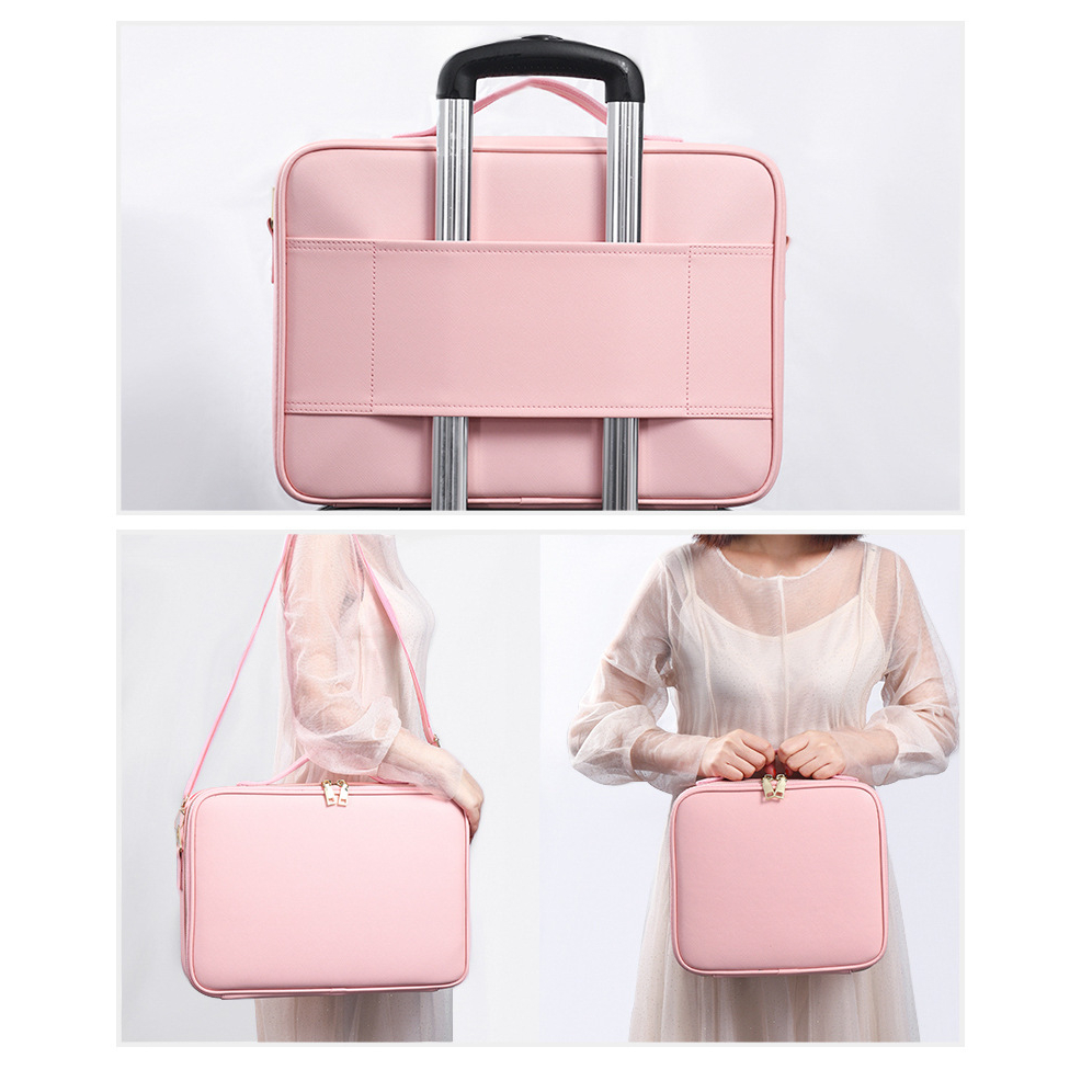 New Tas Makeup PU White Tas Kosmetik Beauty Case Tempat Kosmetik