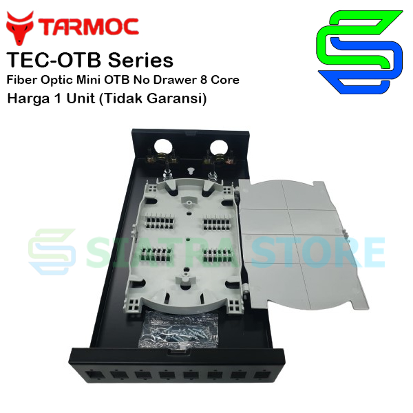 Tarmoc Fiber Optic mini OTB 8 Core SC | Roset FO Besi 8C Kosongan