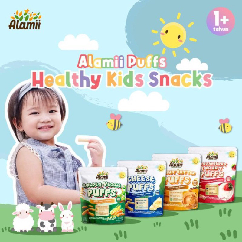 ALAMII SNACK PUFFS - Snack Bayi Snack Anak Usia 1 Tahun + NO MSG