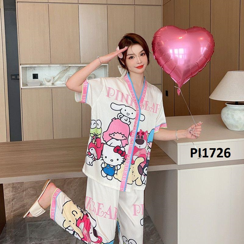 PIYAMA  3IN1 WANITA SUTERA PI1726