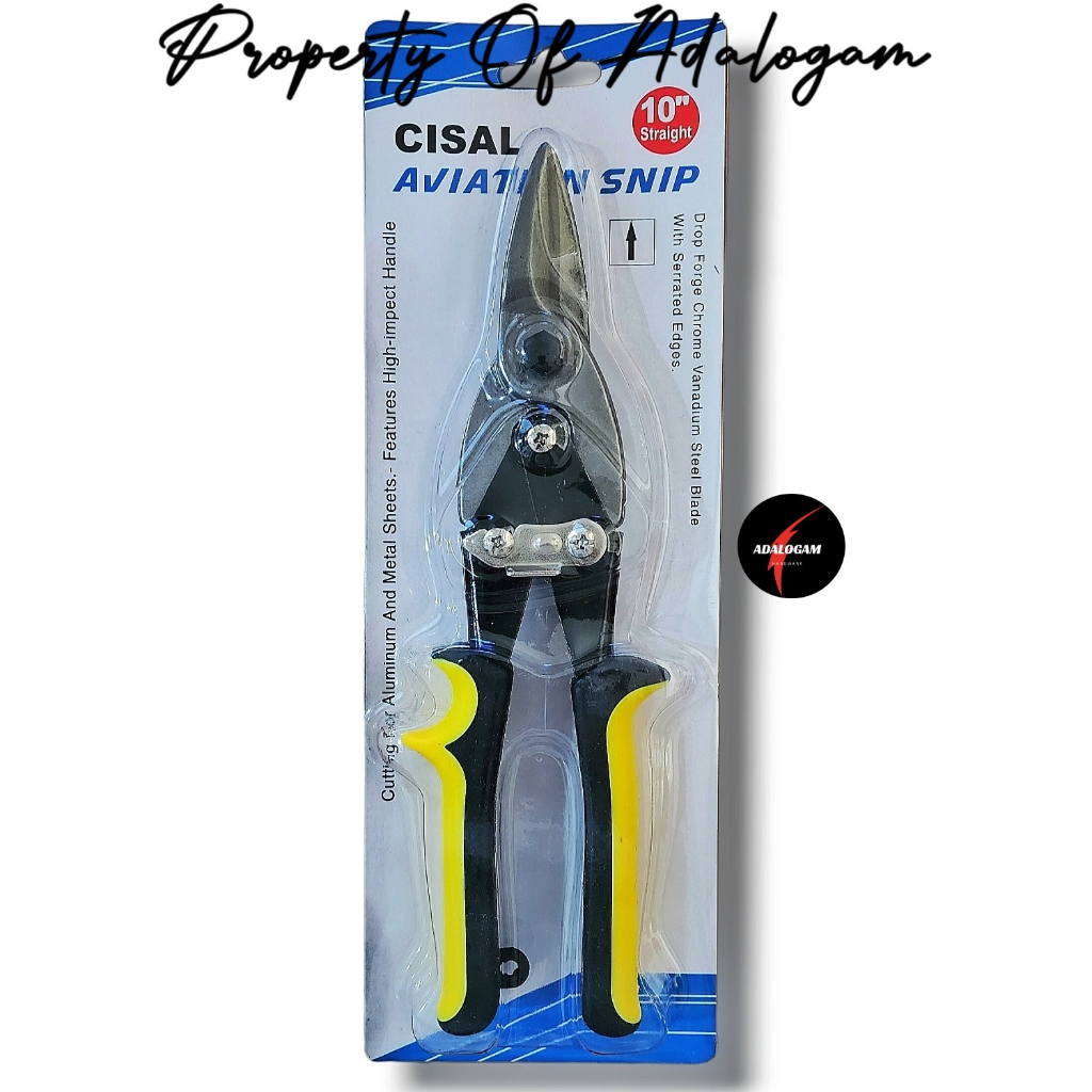 CISAL HD Gunting Seng Baja Ringan Holo 10 Inch Aviation Tin Snip Lurus