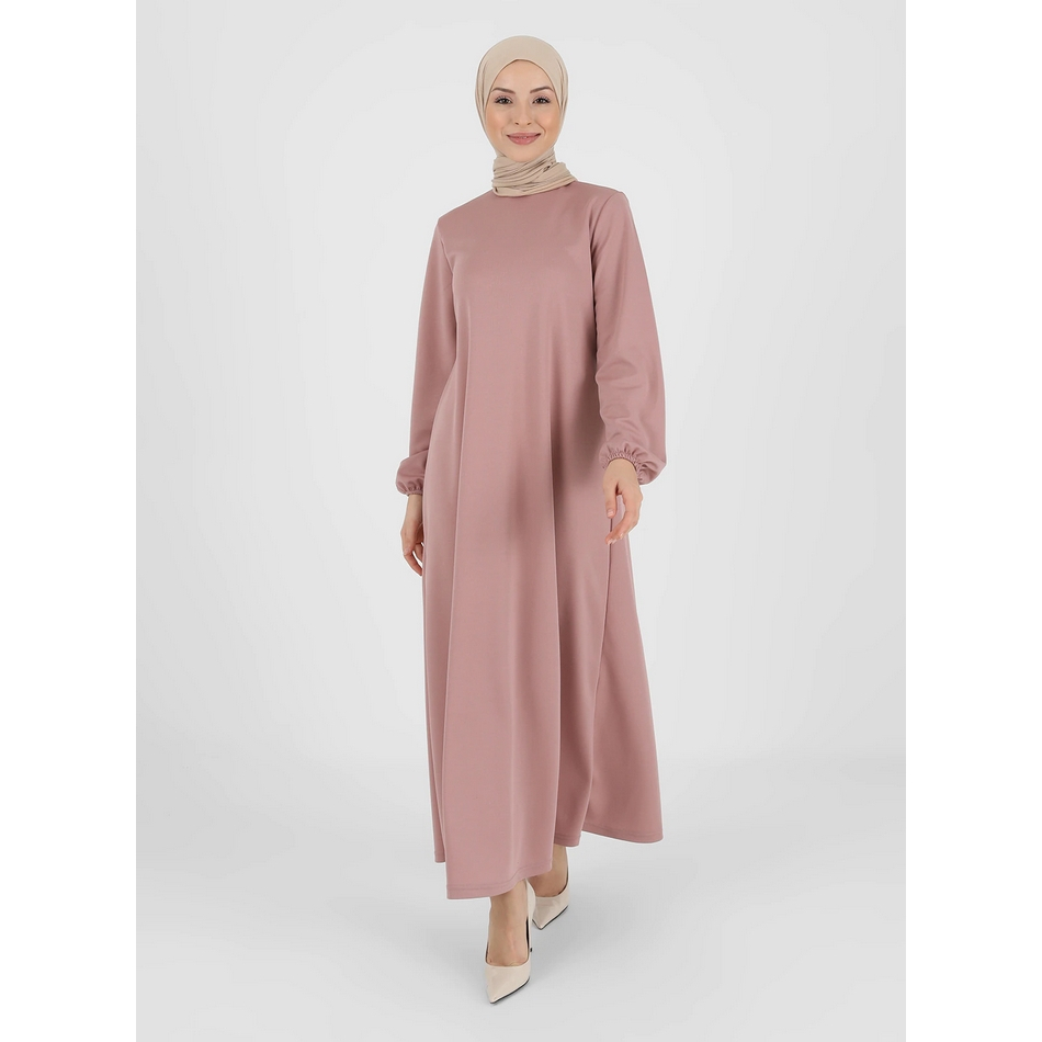 Gamis Polos Simple Katun Toyobo