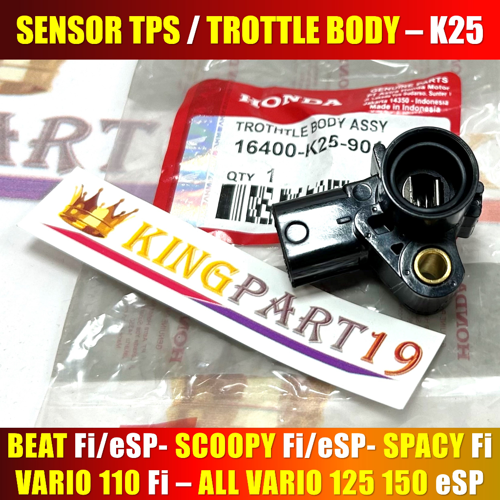 SENSOR TPS BEAT FI VARIO 110 FI SCOOPY FI VARIO 125 VARIO 150 SPACY FI THROTLE BODY ASSY K25