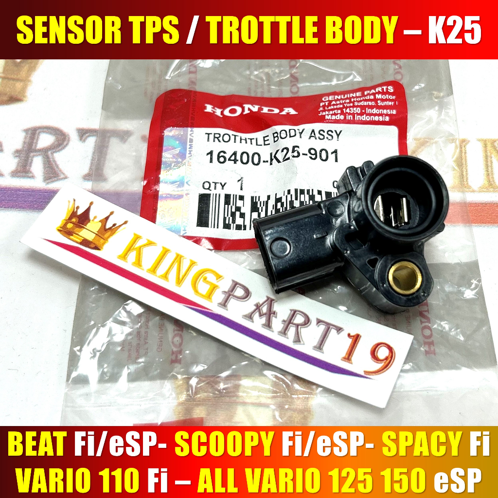 SENSOR TPS BEAT FI VARIO 110 FI SCOOPY FI VARIO 125 VARIO 150 SPACY FI THROTLE BODY ASSY K25