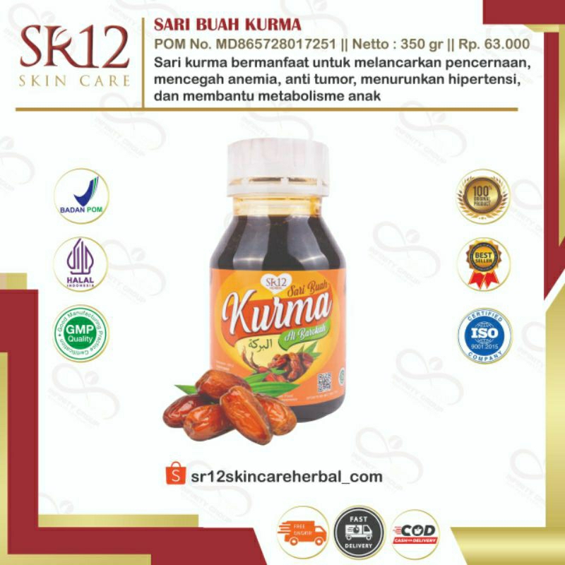 

SARI BUAH KURMA BY SR12 - 100% Sari Kurma Asli