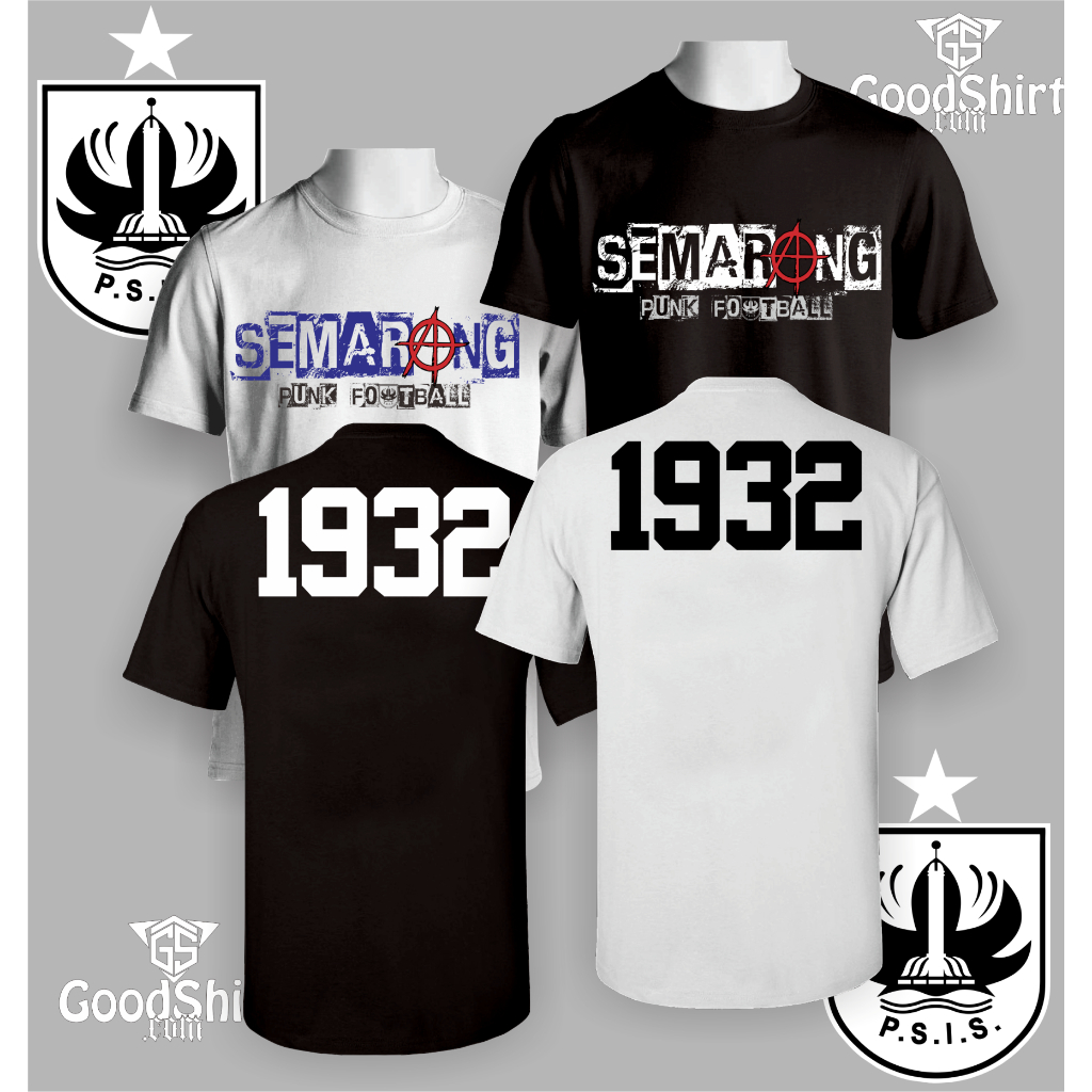 Kaos PSIS Semarang "SEMARANG PUNK FOOTBALL VOL 1" - Kaos Laskar Mahesa Jenar/Kaos Suporter PSIS/Kaos