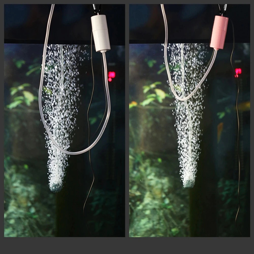 Taffware Aerator Aquarium Fish Tank Oxygenator USB 1 W - AB479 - Black