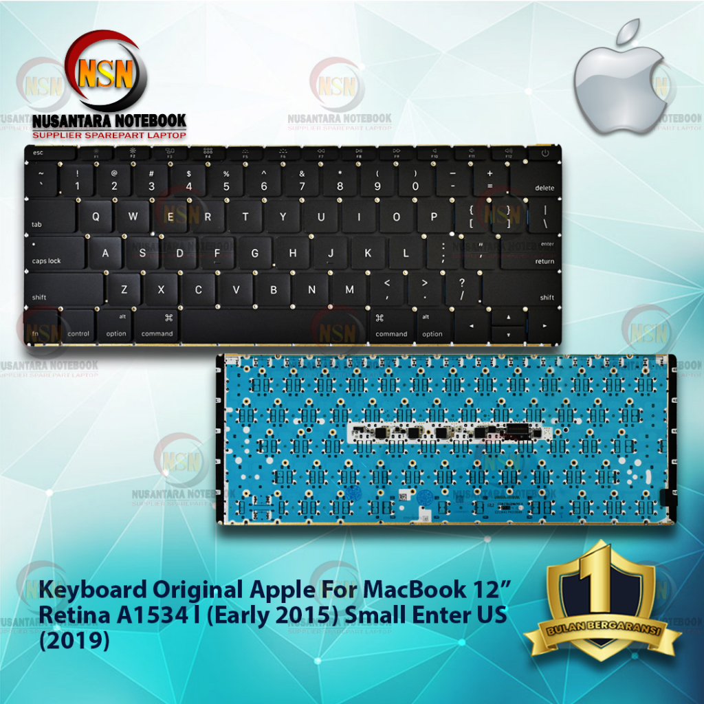 Keyboard Mac 12&quot; Retina A1534 l (Early 2015) small Enter US FRAME Palmrest