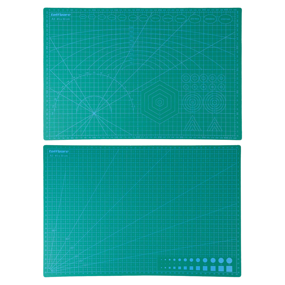 Taffware Alas Potong Work Cutting Mat Pad A3 45 x 30cm - Green