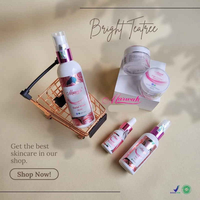 Diamond Bright Tea Tree Marwah Skincare Free Gift