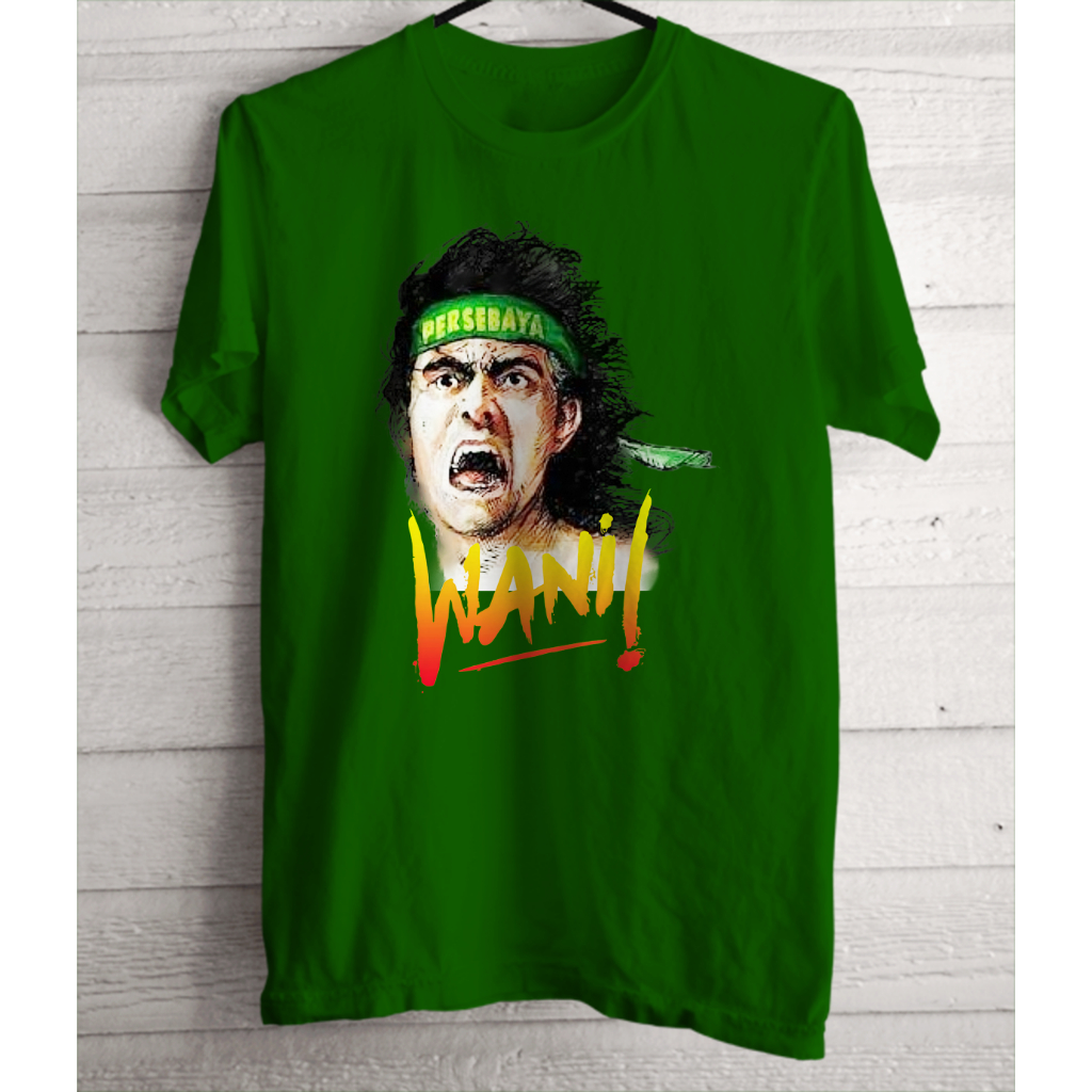 kaos persebaya wani cowok/cewek katun