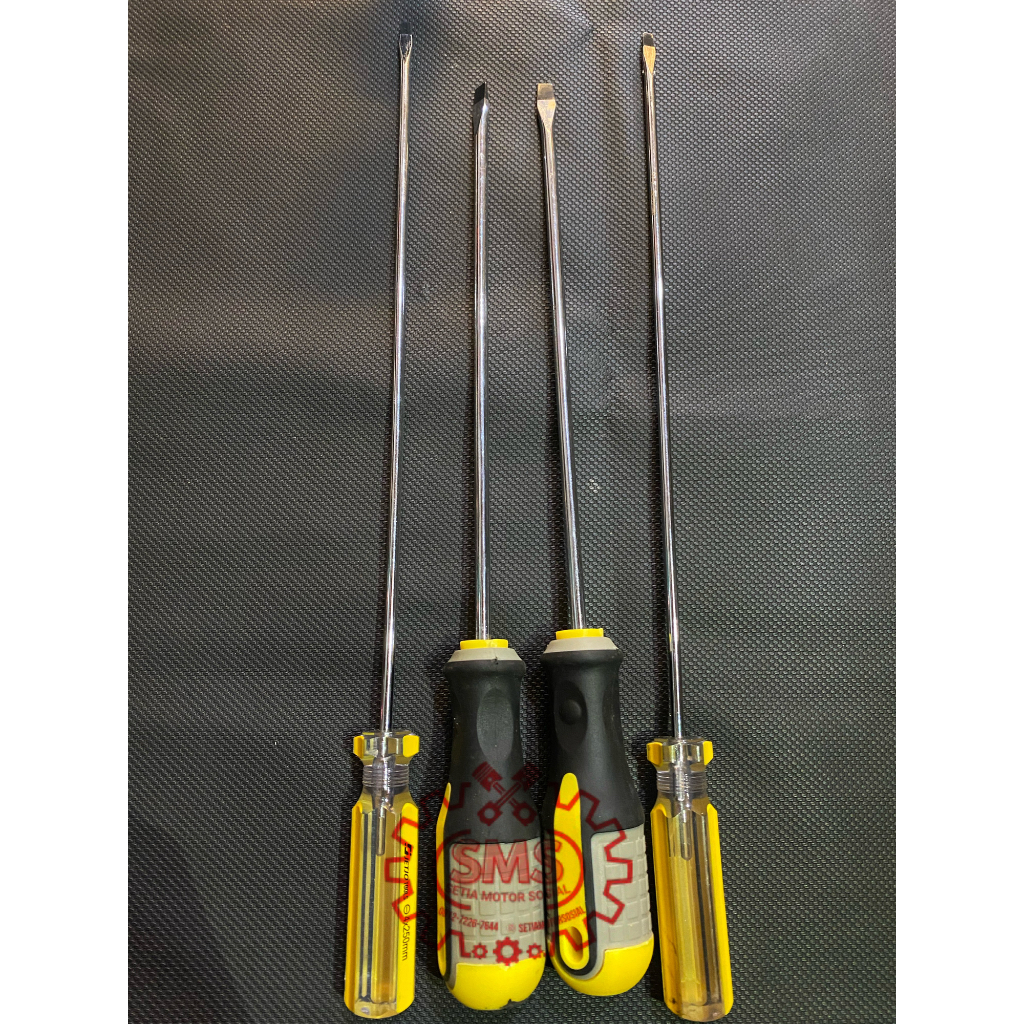 Obeng setting minus panjang