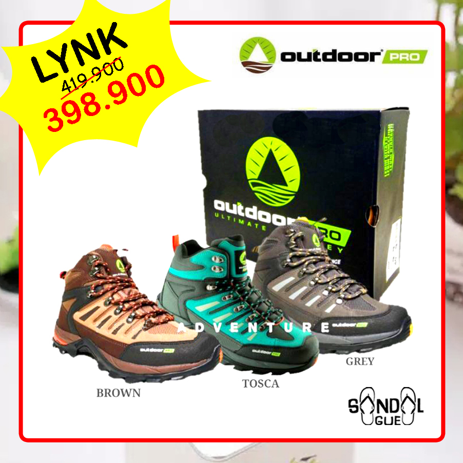 SEPATU GUNUNG HIKING PRIA OUTDOOR PRO TIPE LYNK