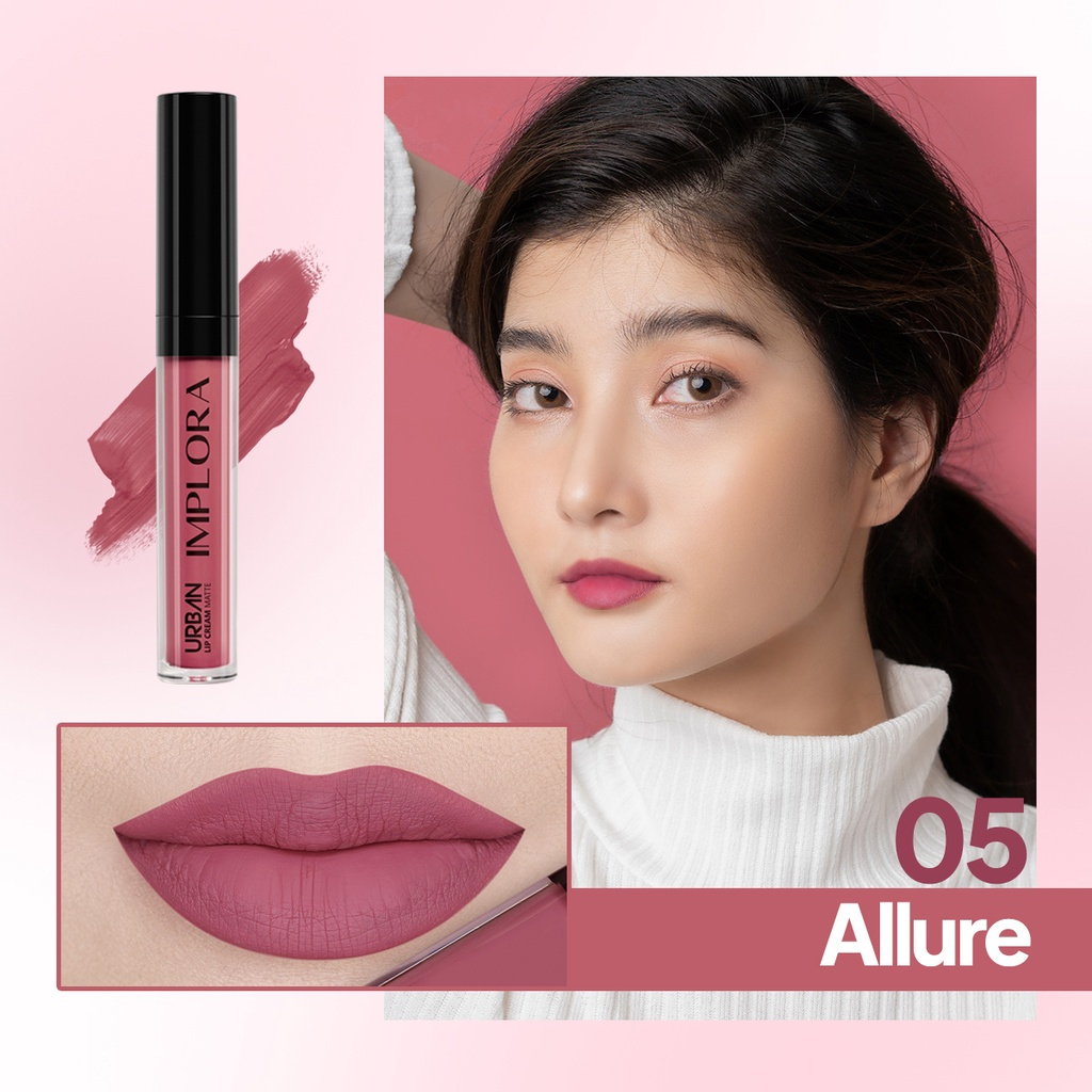 Implora Urban Lipcream Matte Allure | Implora Lip Cream Lipstick Dengan Vitamin E