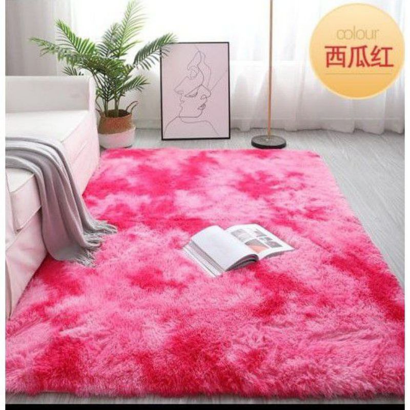 Karpet bulu ombre petak