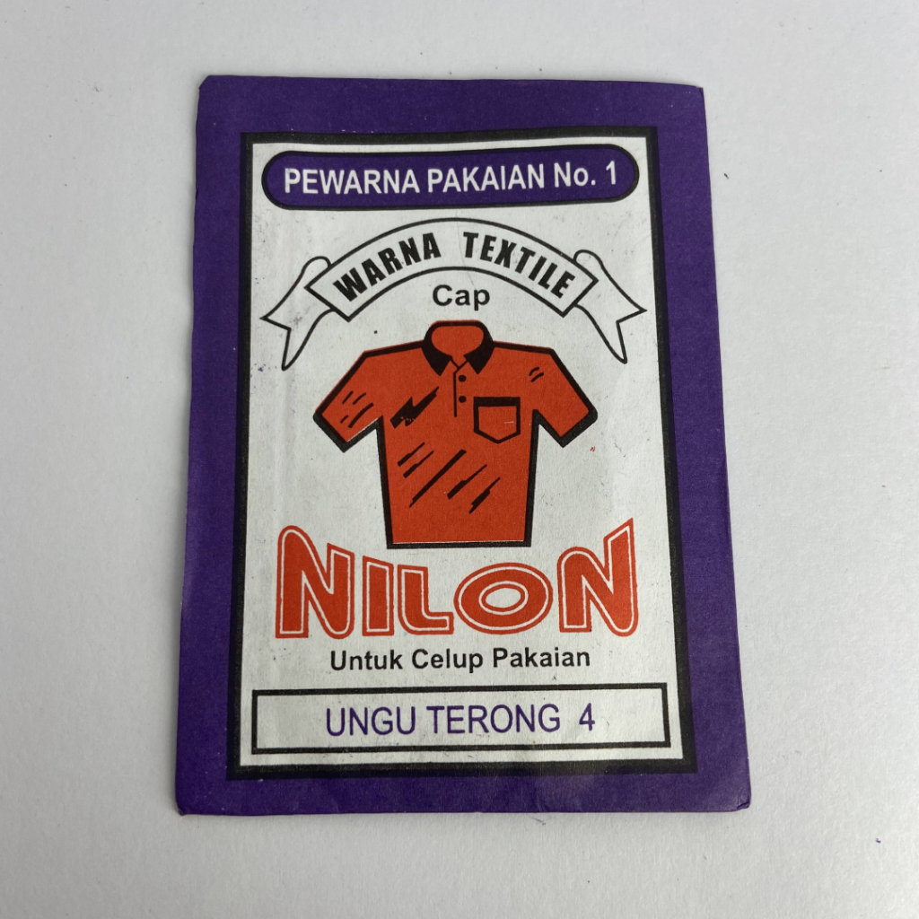 Wenter Wantex NILON Warna UNGU TERONG Bubuk Powder Serbuk Wantek Pewarna Textil Kain Pakaian Baju Ka