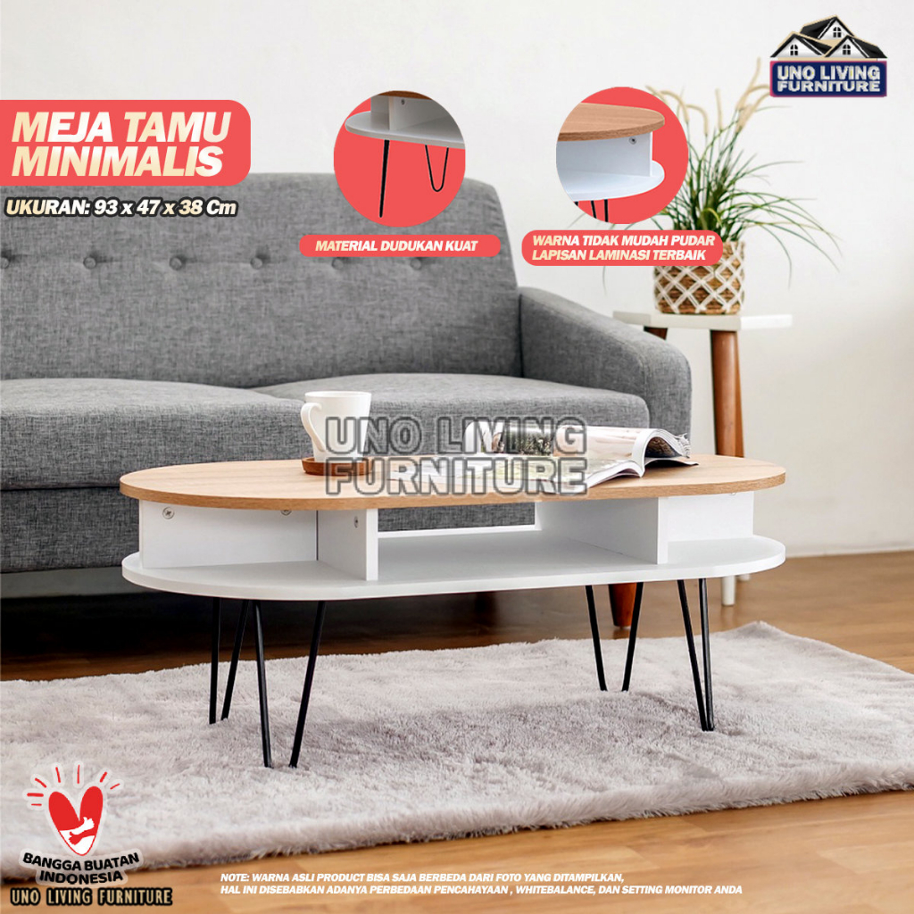 Moana Coffee Table Meja Tamu Meja Multifungsi Meja Ruang Tamu Meja Minimalis