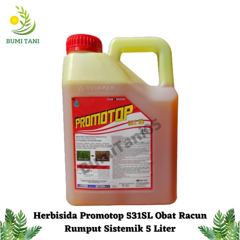 Herbisida Promotop 531SL Obat Racun Rumput Sitemik 5 Liter