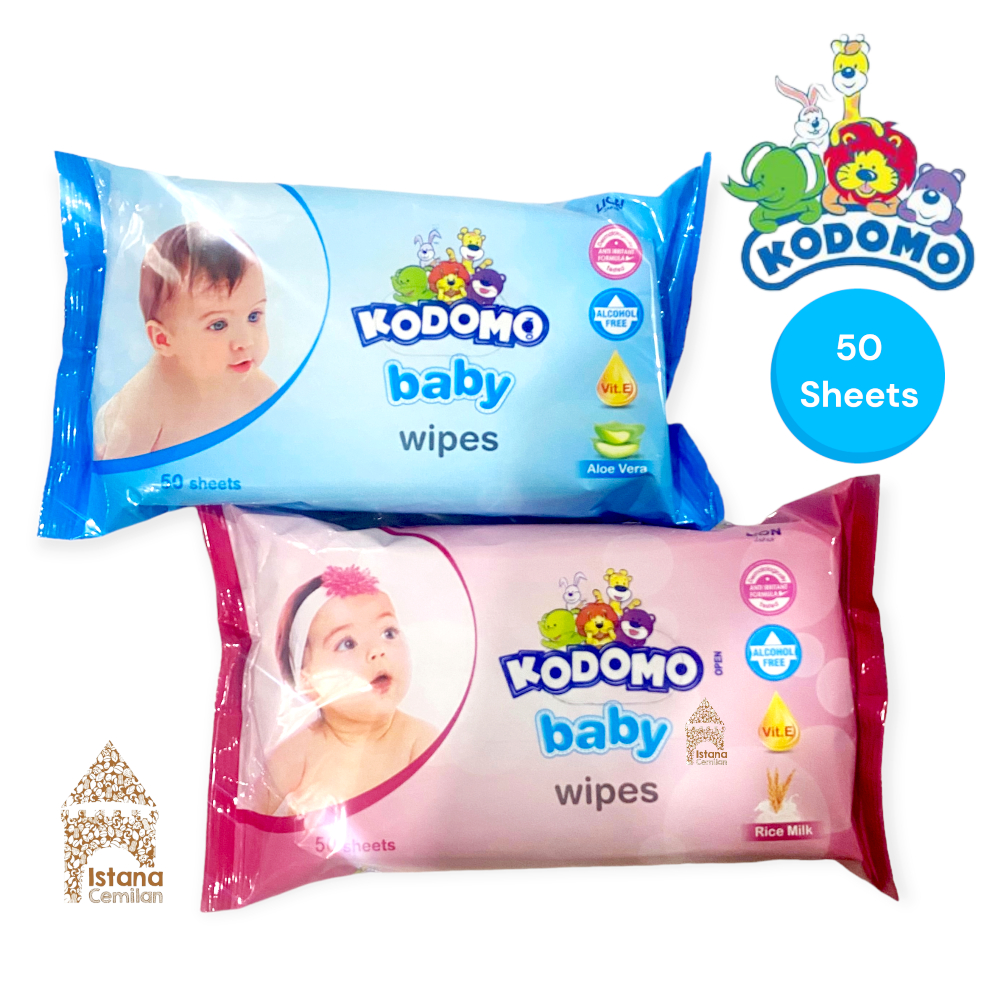 Kodomo Baby Wipes Tissue Basah (isi 50 sheets)