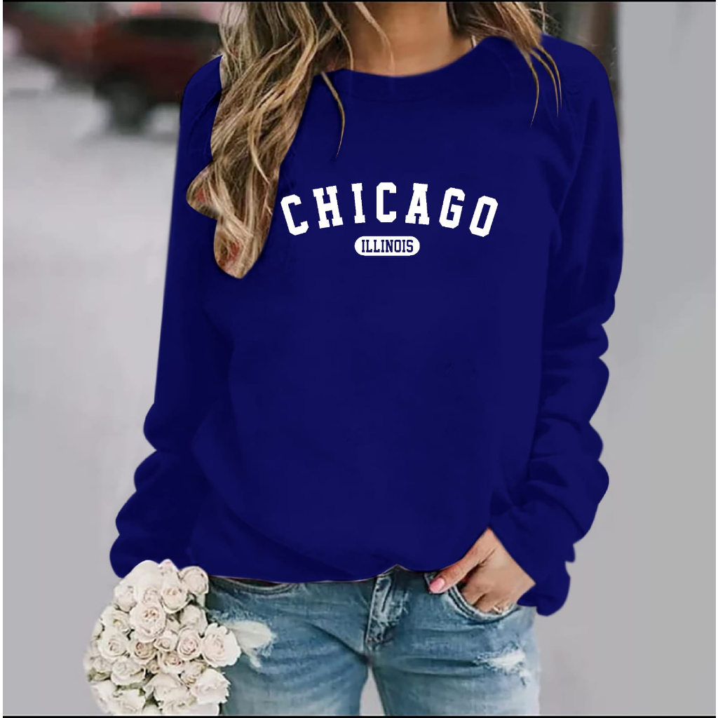 FASHION COOLS - BISA COD~BAJU TRENDY CHICAGO GIRL TERBARU-KAOS DISTRO WANITA KEREN LENGAN PANJANG KEKINIAN DAN TERLARIS