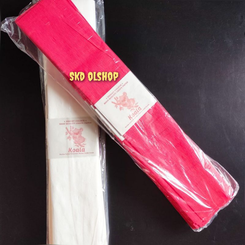 

Kertas Crepe / Kertas Panjang Merah Putih ( 1 Pack Isi 25 Pcs)