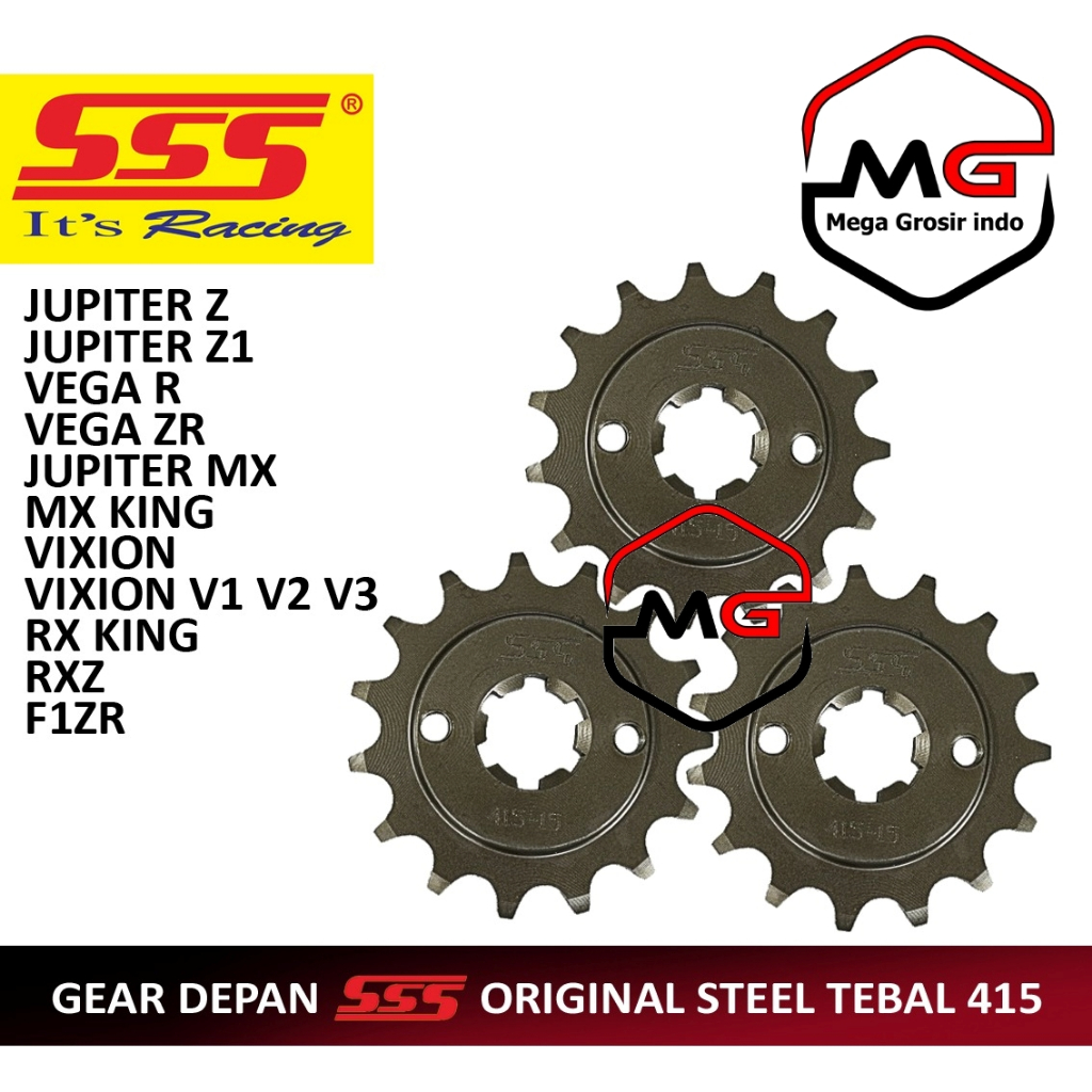( BAYAR DI TEMPAT ) GEAR DEPAN 428 SSS ORIGINAL GIR JUPITER Z Z1 VEGA R ZR JUPITER MX VIXION RX KING