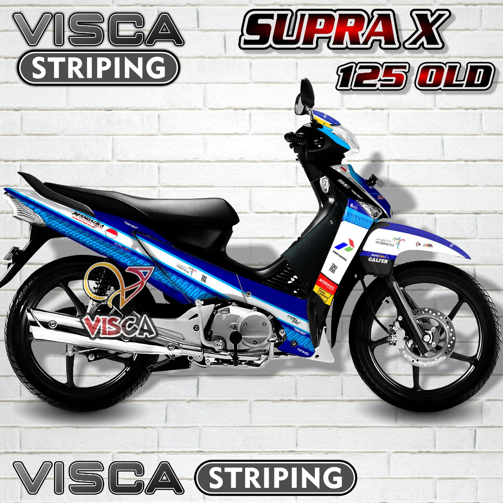 Decal Supra X 125 Lama Full Body - Stiker Supra X 125 Lama Keren - Striping Supra X 125 Lama Variasi