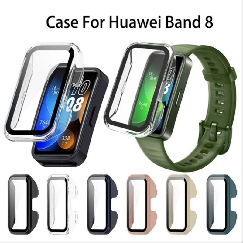 Case Huawei Band 8 Screen Protector Casing PC Full Cover Bumper Hard