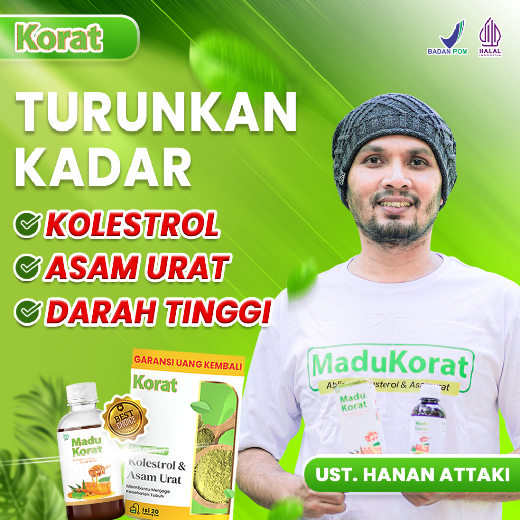 Madu Korat Penghilang Asam Urat Dan Kolesterol Dijamin Halal Dan Sudah Bpom