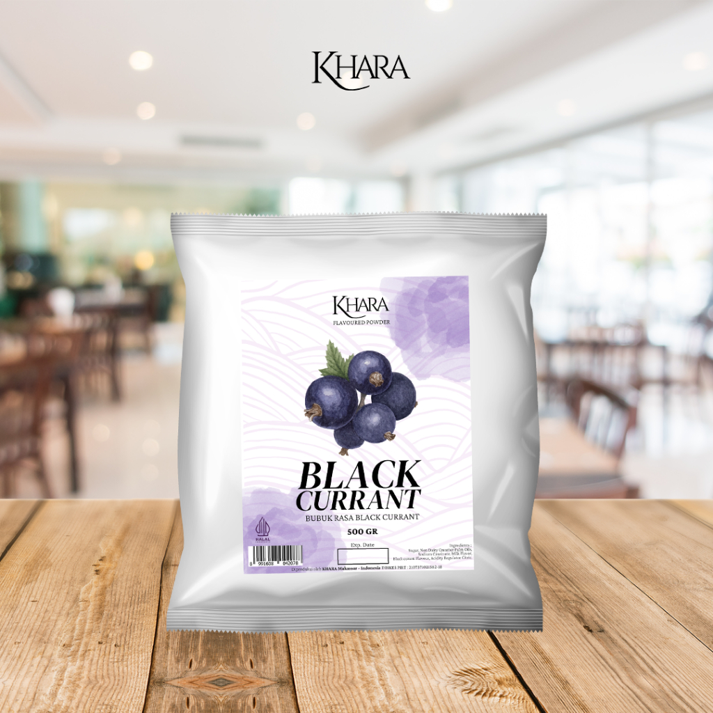 

Bubuk Minuman Rasa Blackcurrant 500gr - Khara Blackcurrant Flavoured Powder