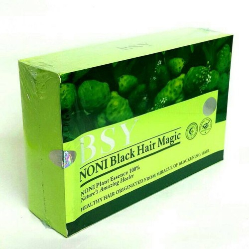 [ 1 B0X 20 PCS ] BSY NONI BLACK HAIR MAGIC SHAMPOO, Shampoo Merawat dan Menghitamkan Rambut secara Alami