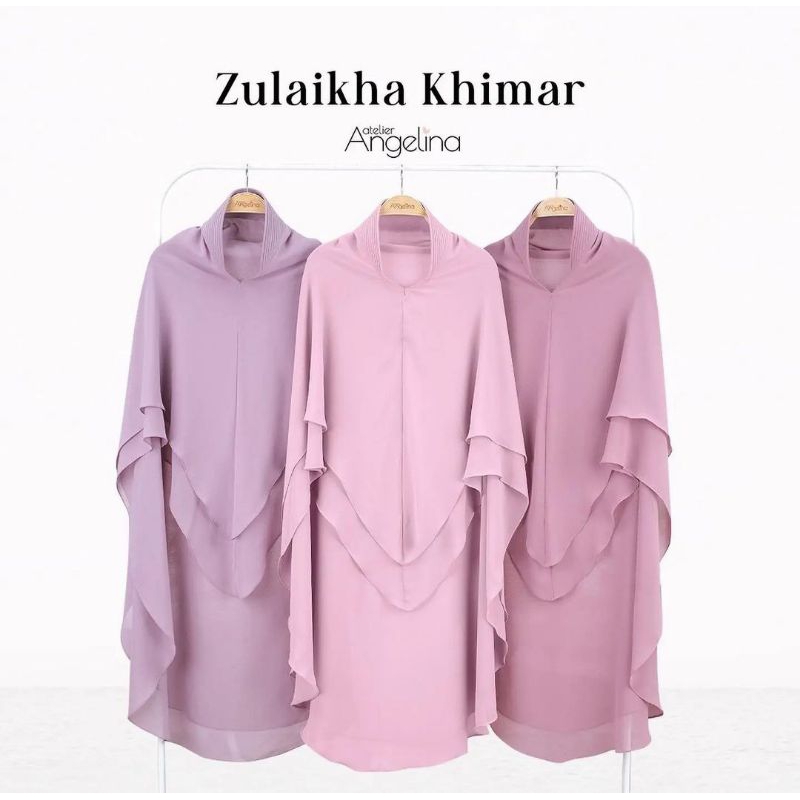 Zulaikha Khimar by Atelier Angelina - Dusty pink