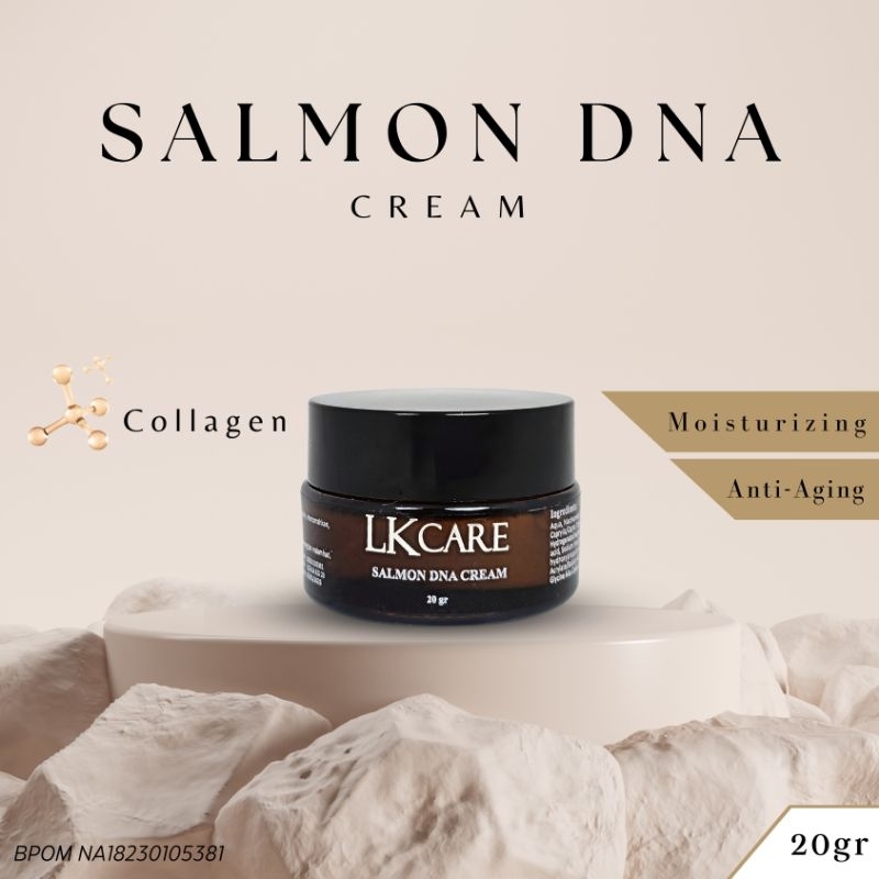 paket glowing lkglow serum salmon dna dan lkcare night cream dna salmon kulit sehat glowing awet muda