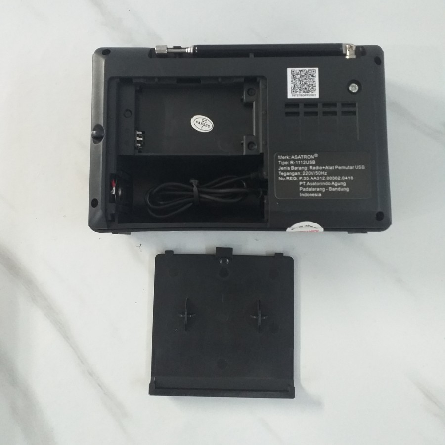 Radio/Music Player 9 Band FM AM SW Bluetooth ASATRON R-1112USB