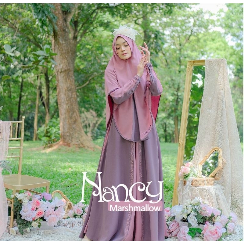 Nancy gamis set Khimar by Inaya