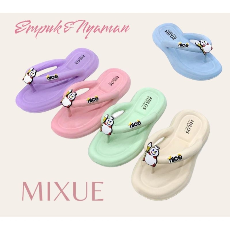 Sandal Mixue Anak Perempuan Sandal jepit Anak Perempuan Mixue Sandal Anak Cewek Kekinian Nyaman Sendal Anak Perempuan Anti Slip