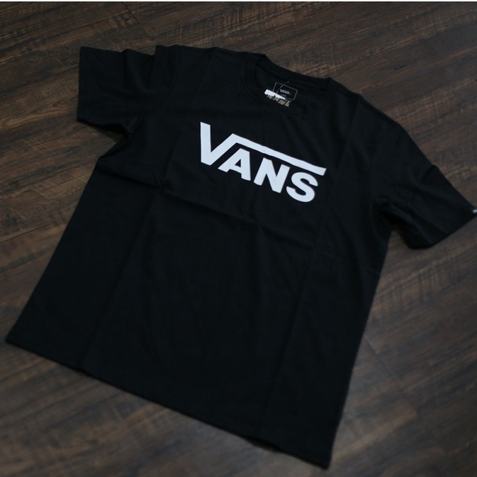 Kaos Vans Original Black Logo