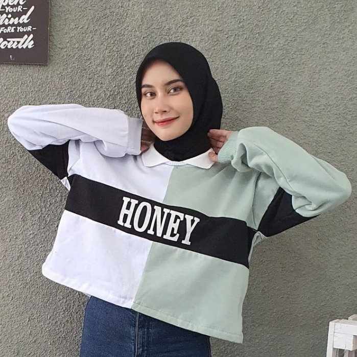 PublicFashion - Honey Colar Crop - Crop Wanita Terbaru