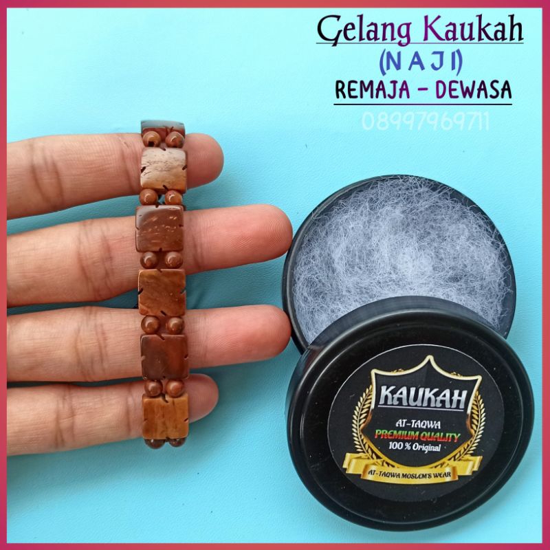 Gelang Kayu Kaukah (NAJI + WADAH) gelang Wanita - Pria kaokah koka kukah kokkah