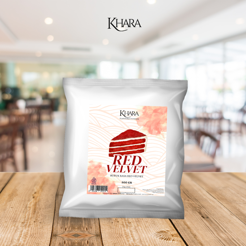 

Bubuk Minuman Rasa Red Velvet 500gr - Khara Red Velvet Flavoured Powder