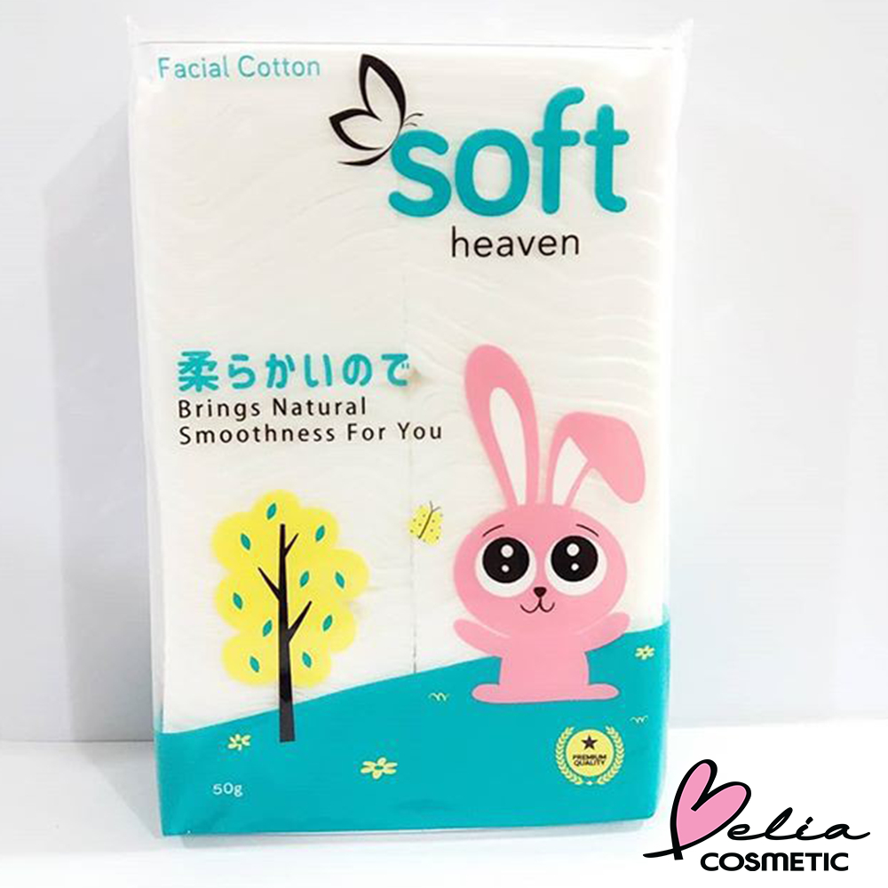 ❤ BELIA ❤ SOFT Heaven Kapas Wajah Facial Cotton 50g | Kapas Kecantikan